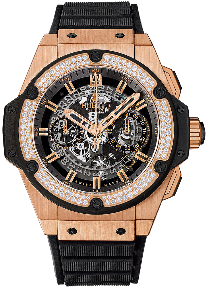 best Hublot King Power Unico King Gold Diamonds 701.OX.0180.RX.1104 watches